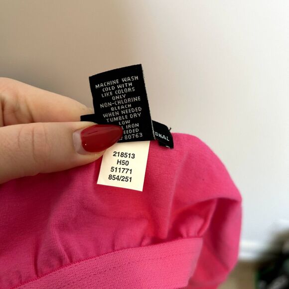 Moda International Womens Sleeveless Color block Mini Dress Size Large Pink - Picture 12 of 13